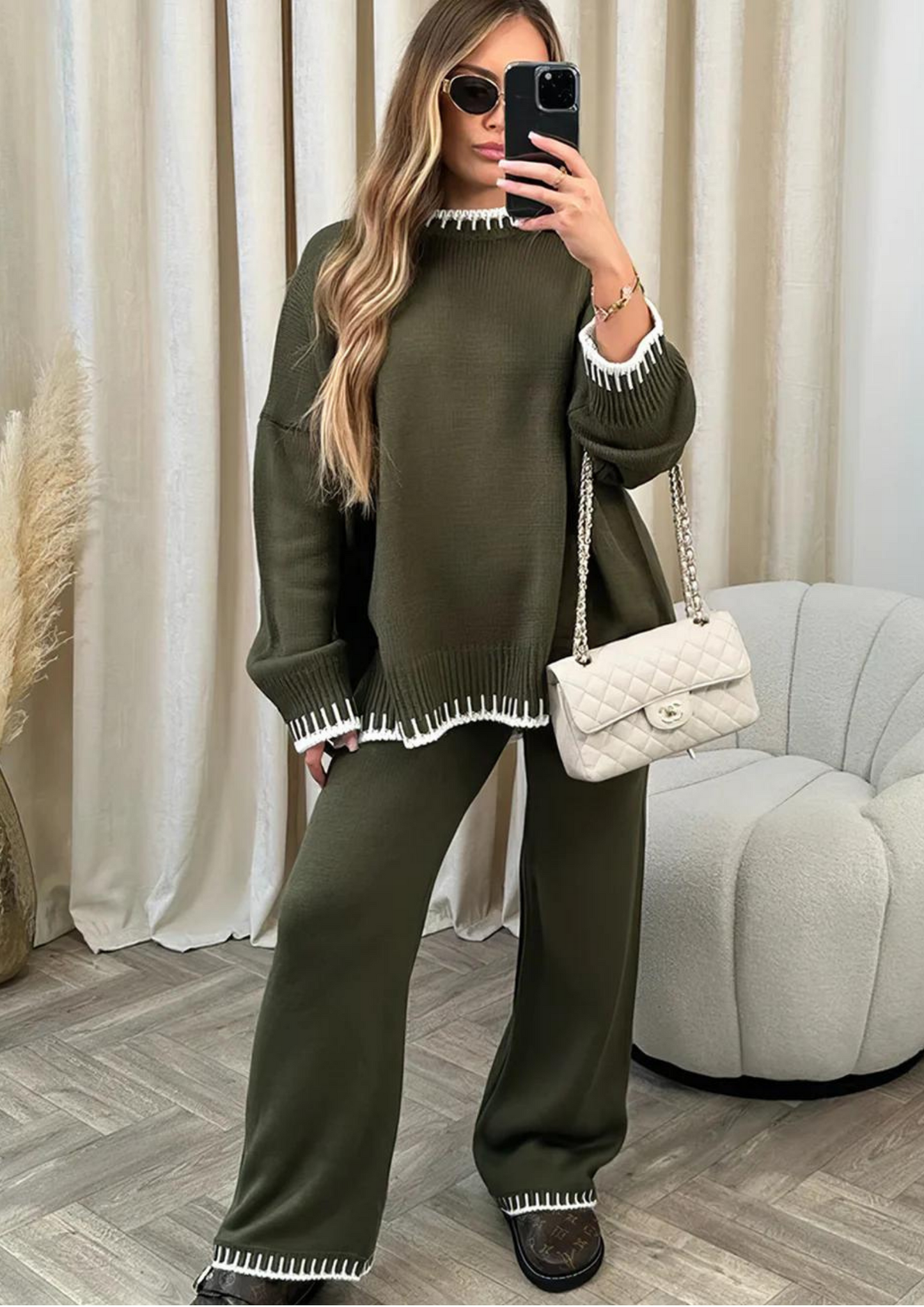 Damen Loungewear Set mit Joggerhose und Pullover