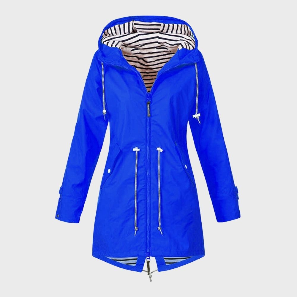 Stilvolle Damen Regenjacke Lang Carina