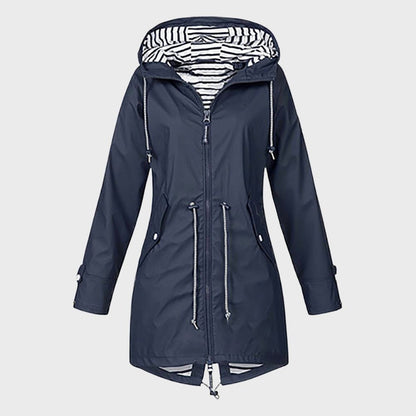Lange Regenjacke Damen Waterproof