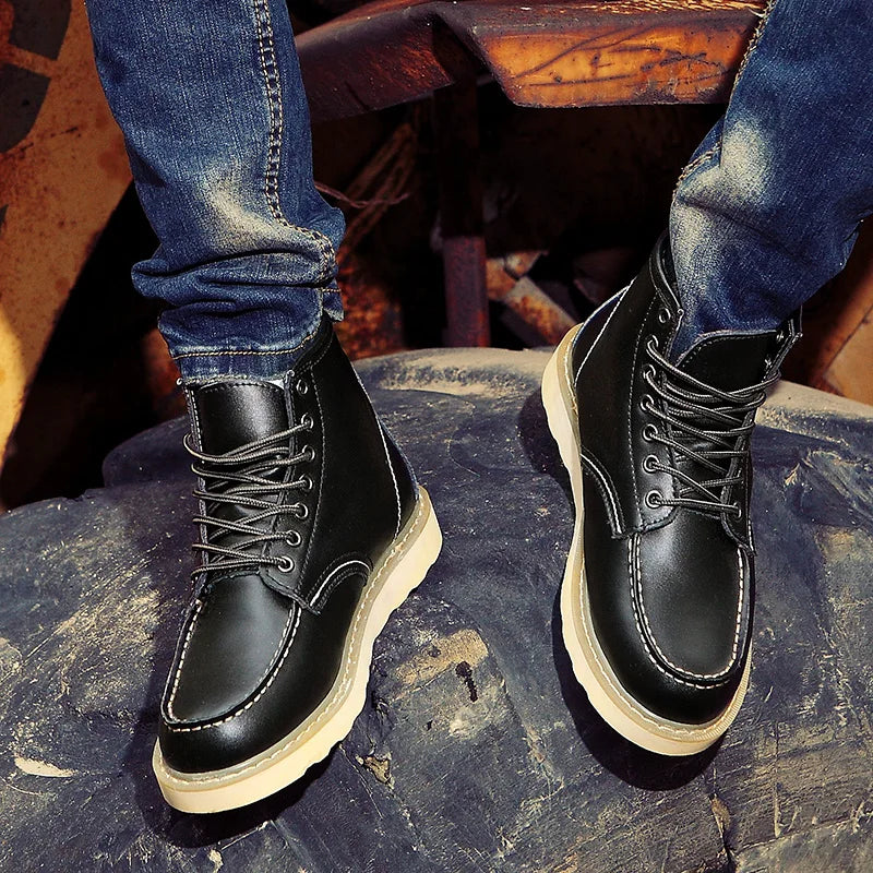 Herren Winterstiefel Robust Warm Isoliert - IdealeKleiden