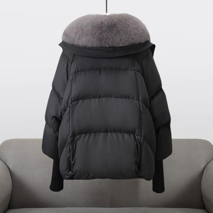 Warmes Winterkleid | Pufferjacke Modern mit Reißverschluss - IdealeKleiden