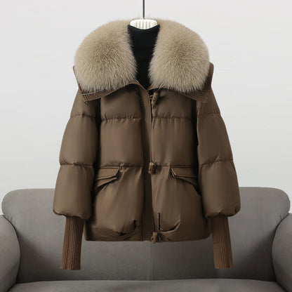 Warmes Winterkleid | Pufferjacke Modern mit Reißverschluss