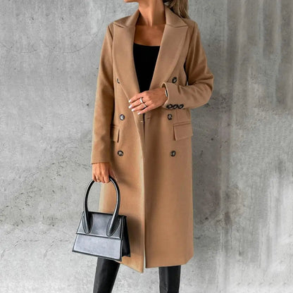 Eleganter Damen Trenchcoat Klassisch Moderner Stil - IdealeKleiden