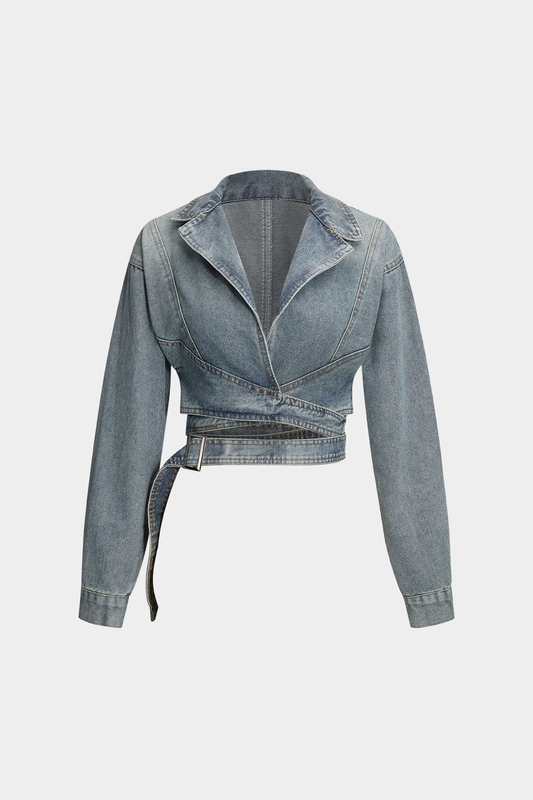 Cropped Denimjacke Damen Modern Chic