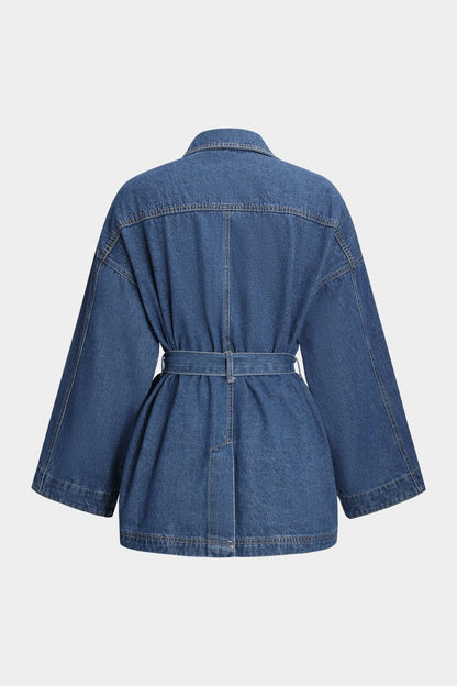 Schicke Denimjacke Slim Fit Damen - IdealeKleiden