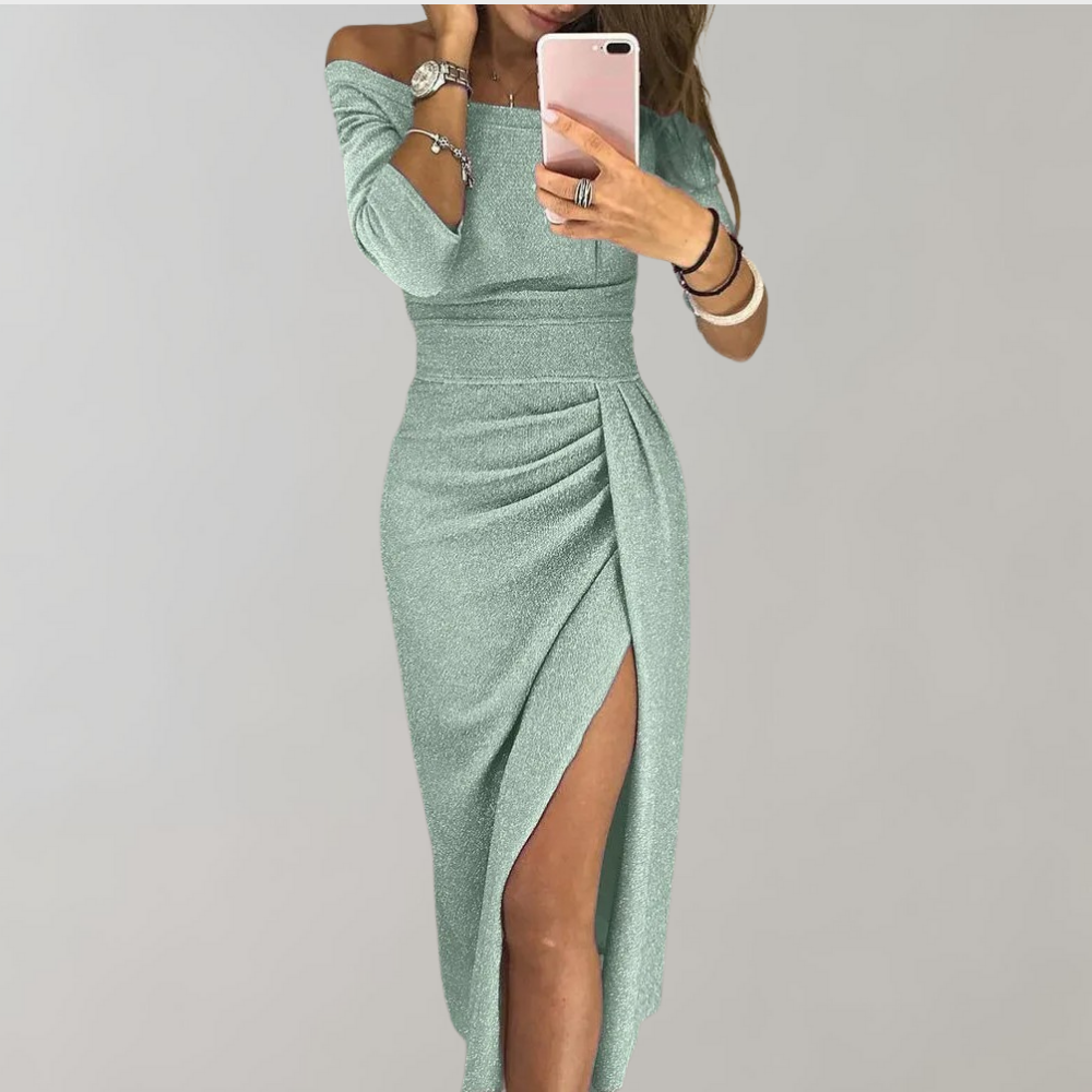 Glitzer Abendkleid Elegant Damen