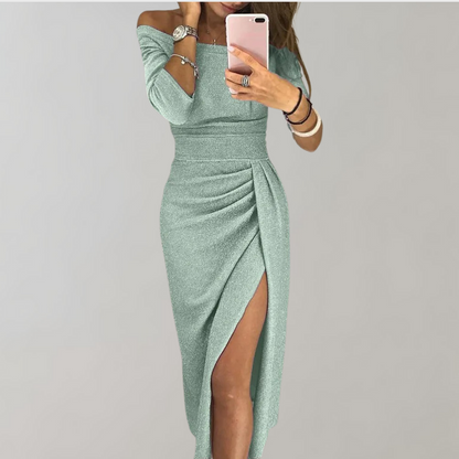 Glitzer Abendkleid Elegant Damen