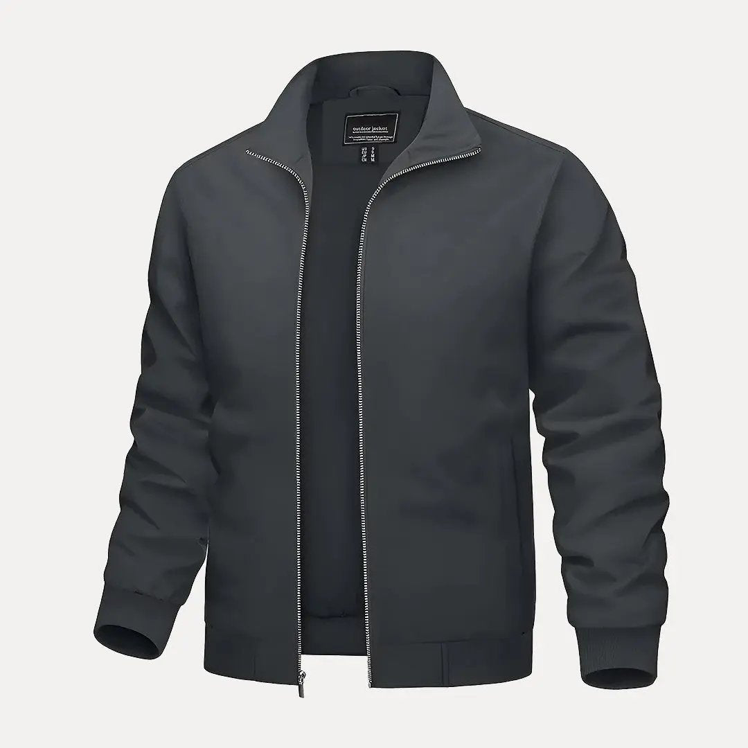 Stylische Bomberjacke Mit Stehkragen