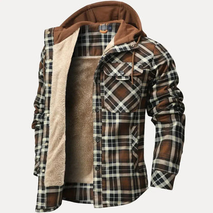Warm gefütterte Karo Steppjacke Damen