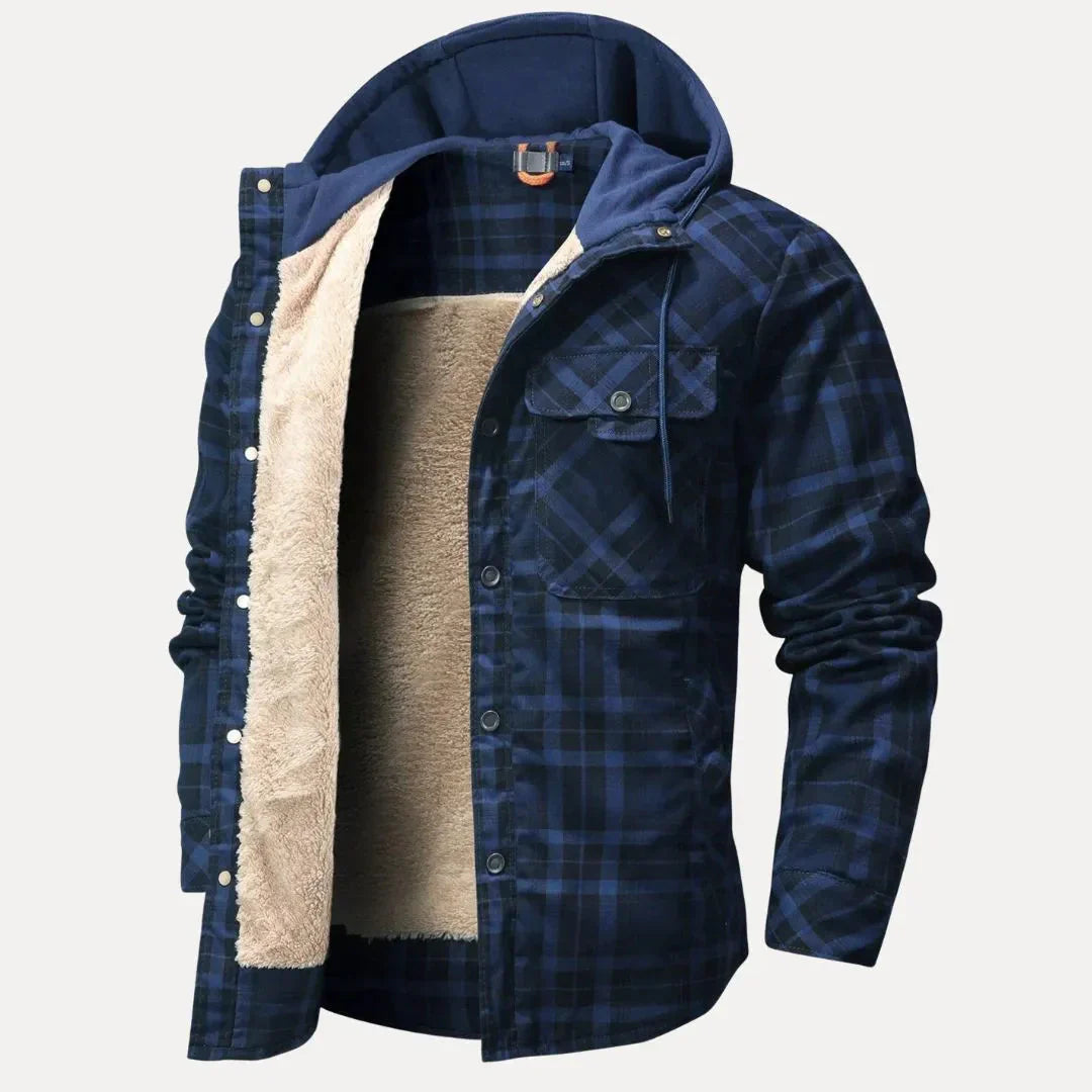 Warm gefütterte Karo Steppjacke Damen