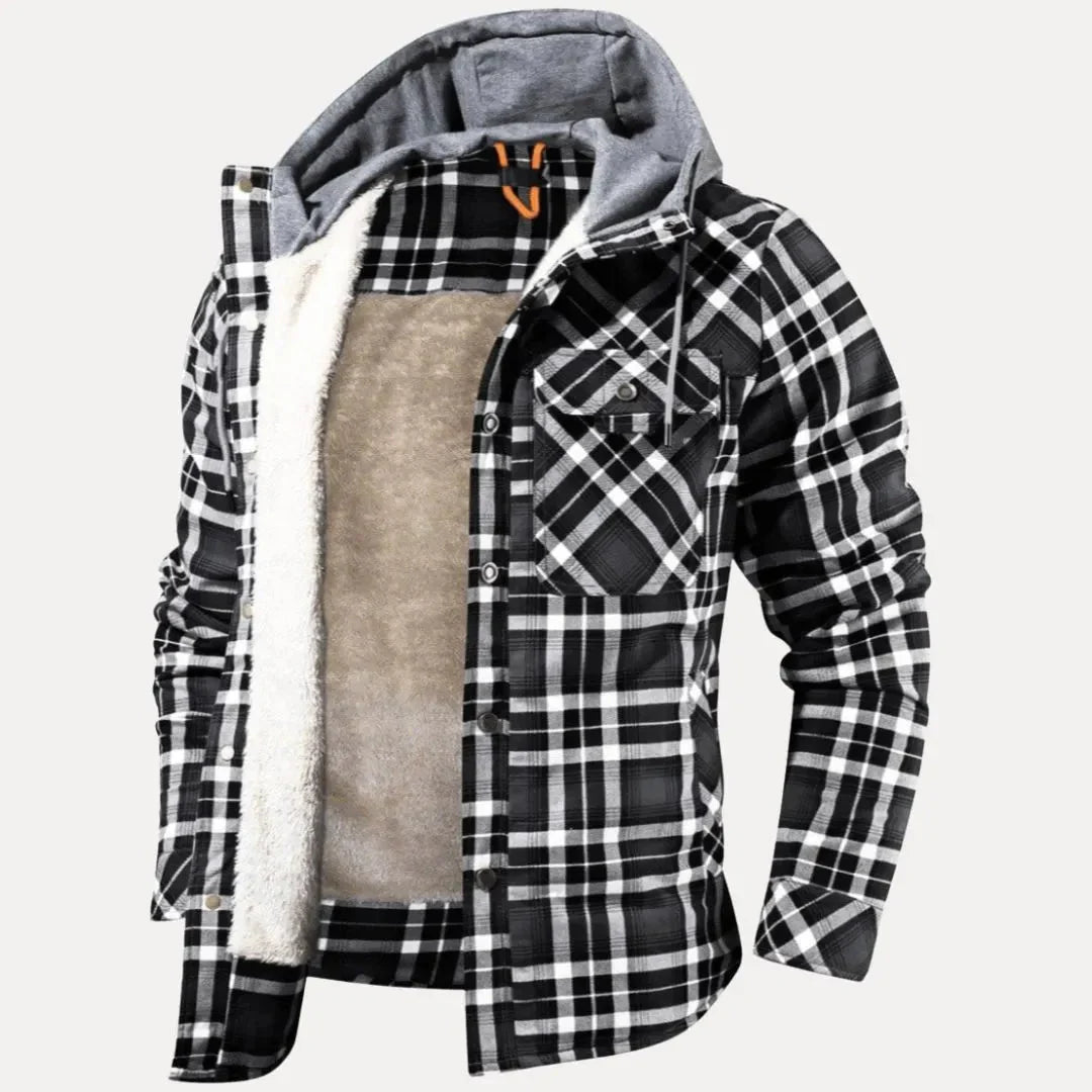 Warm gefütterte Karo Steppjacke Damen - IdealeKleiden