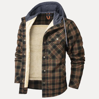 Warm gefütterte Karo Steppjacke Damen