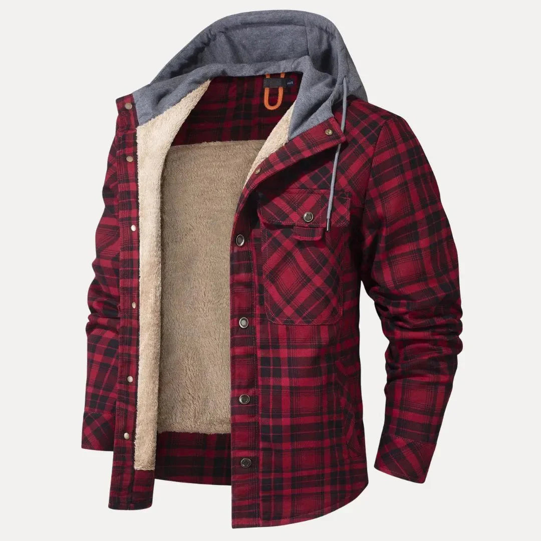 Warm gefütterte Karo Steppjacke Damen
