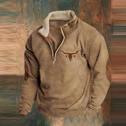 Herren Winterpullover 1/4 Reißverschluss