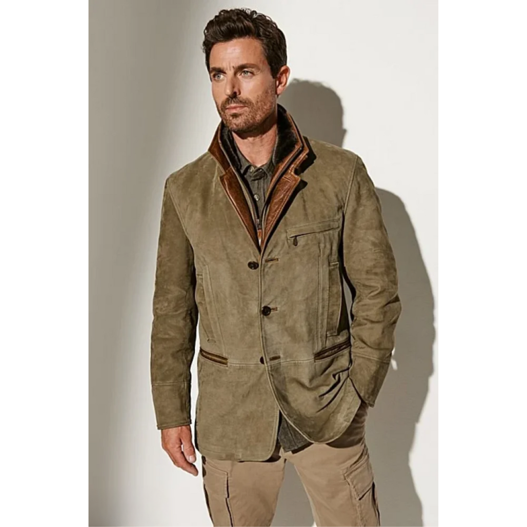 Herren Lederjacke Vintage Style - IdealeKleiden