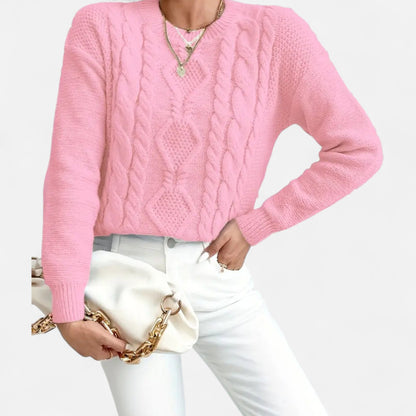 Grobstrick Pullover Bequem Damen