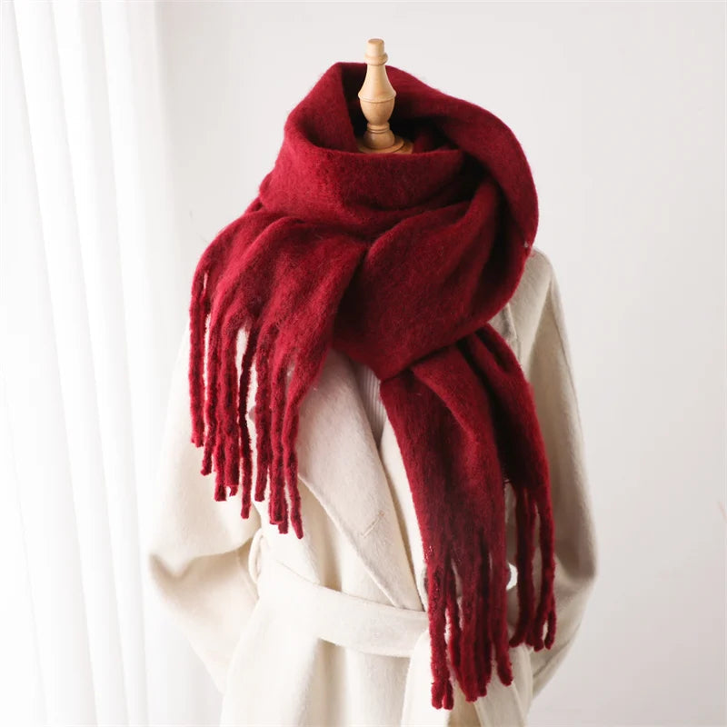 Damen Winterschal Weich Warm - IdealeKleiden