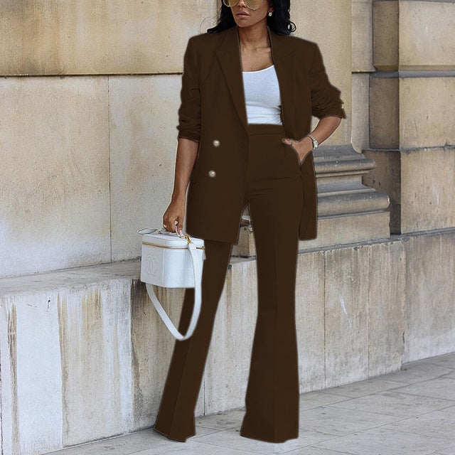 Stylische Blazerhose Damen Zwei Teil Anzug