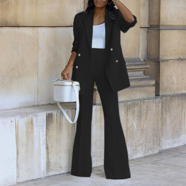 Stylische Blazerhose Damen Zwei Teil Anzug
