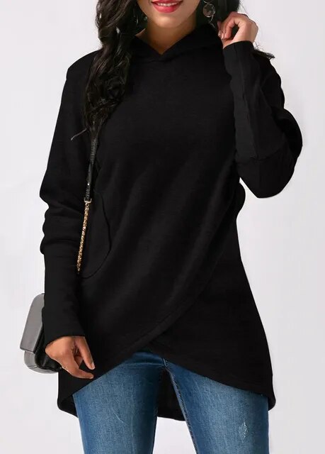 Stilvoller Pullover Asymmetrisch Modern