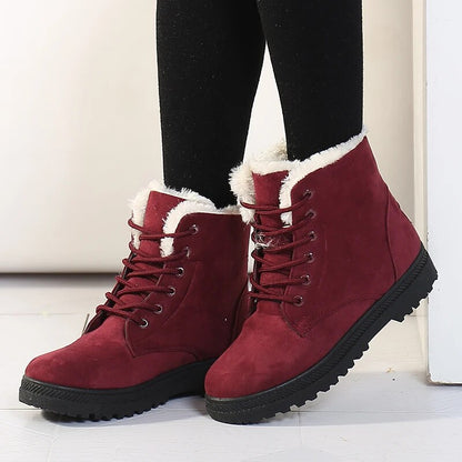 Damen Winterstiefel Schnee Kurz Schnell Trocken