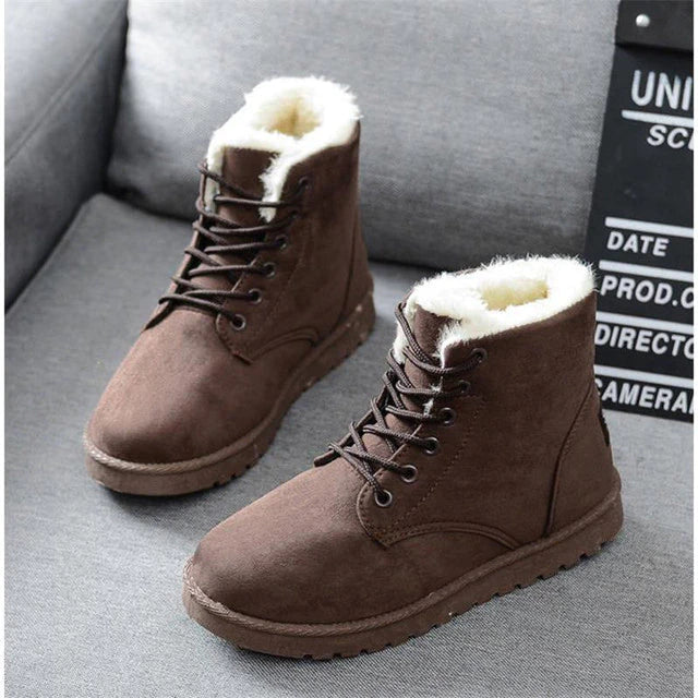 Warmes Winterstiefel Paar für Frauen und Männer