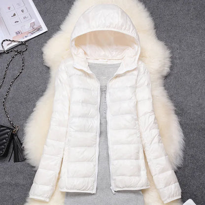 Elegante Daunenjacke Damen Slim Fit