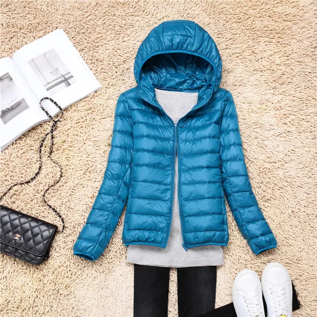 Winterparka Damen Klassisch Isoliert