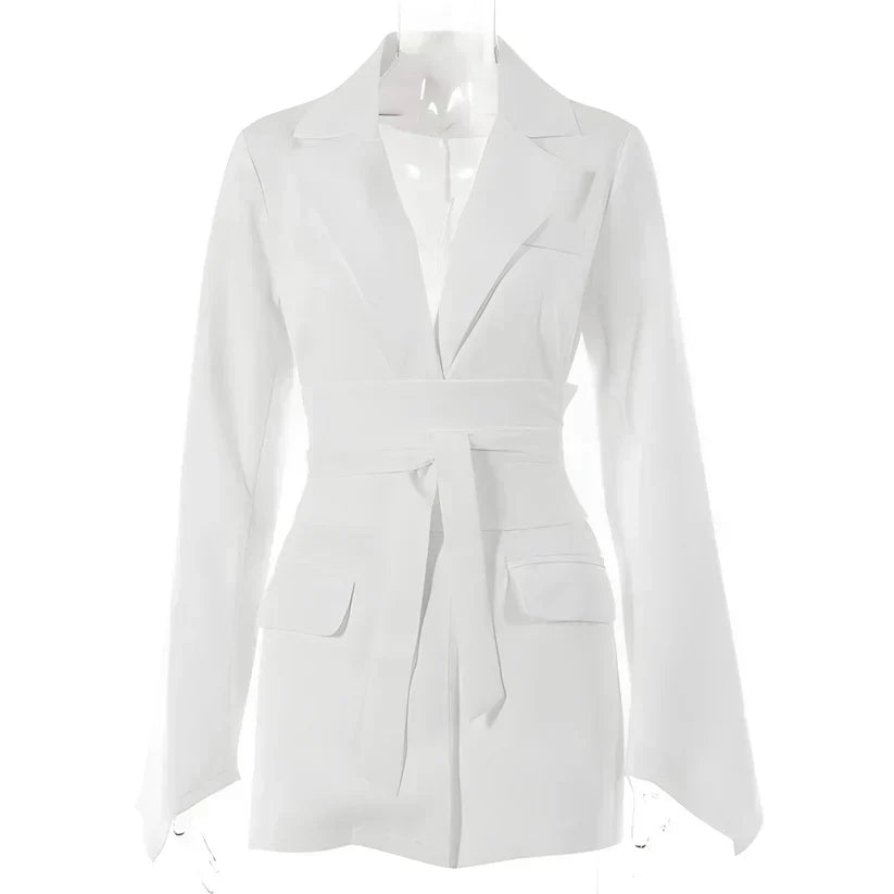 Eleganter Damenblazer Mit Gürtel