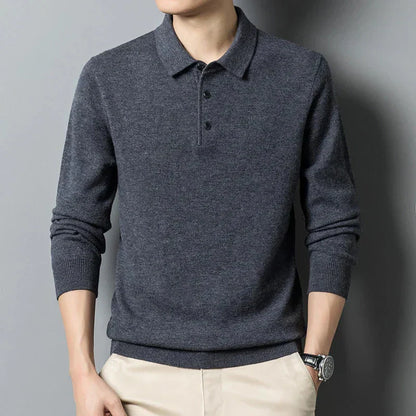 Herren Polopullover Strick Modern - IdealeKleiden