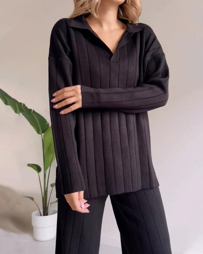 Stilvolles Zwei-Teil-Kleid Set Damen