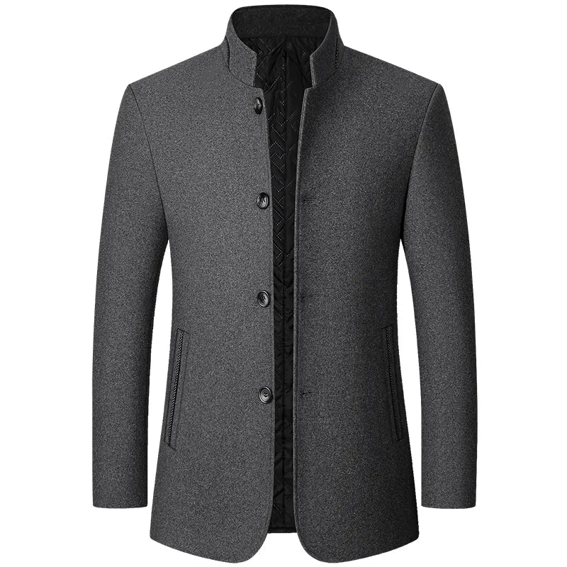 Herren Winterjacke Wollmix Warm