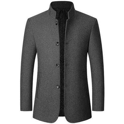 Herren Winterjacke Wollmix Warm