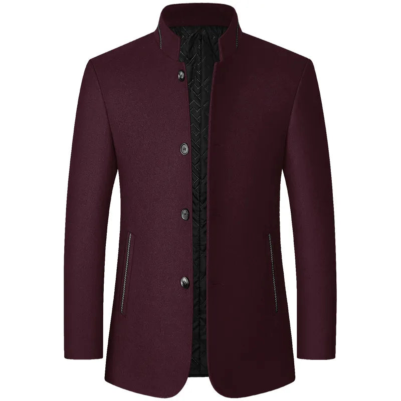 Herren Winterjacke Wollmix Warm