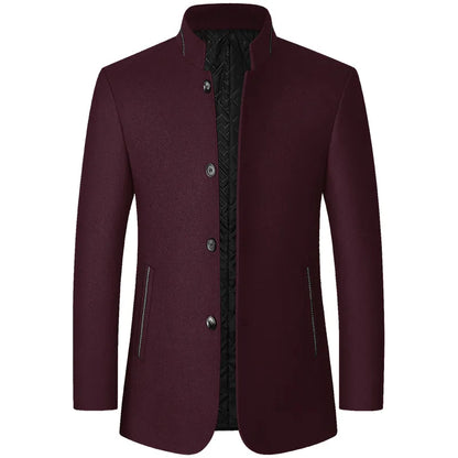 Herren Winterjacke Wollmix Warm