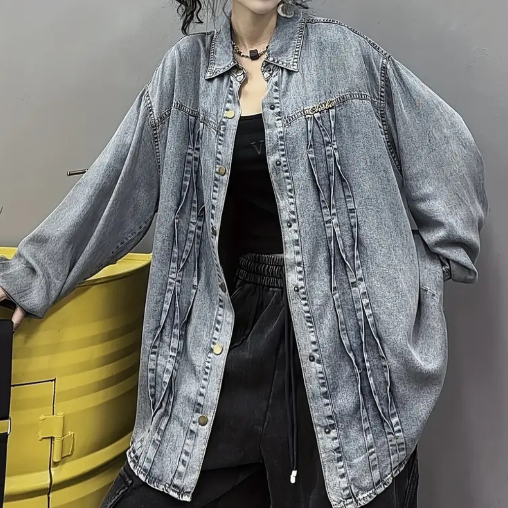 Frauen Jeansjacke Herbst Trend - IdealeKleiden