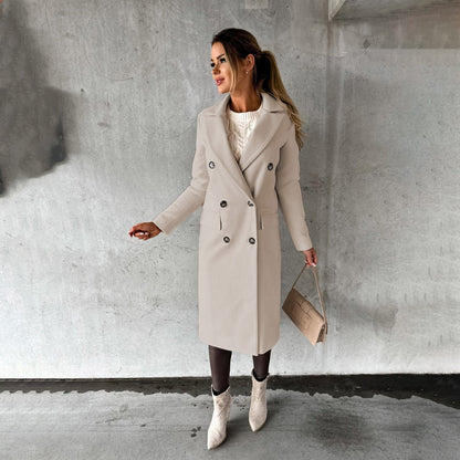 Warme Winterjacke Elegant Damenschwarz