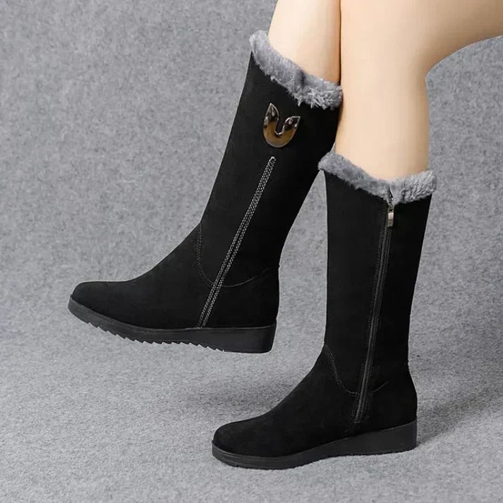 Damenschuhe Warmfleece Stiefel