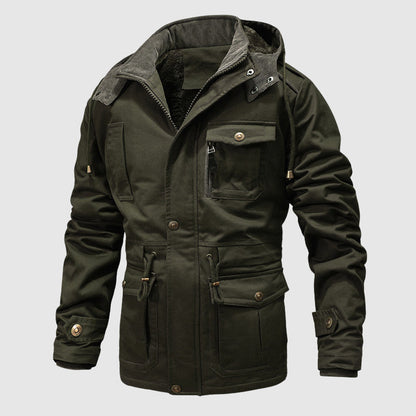 Robuste Outdoorjacke Warm Isoliert Für Männer