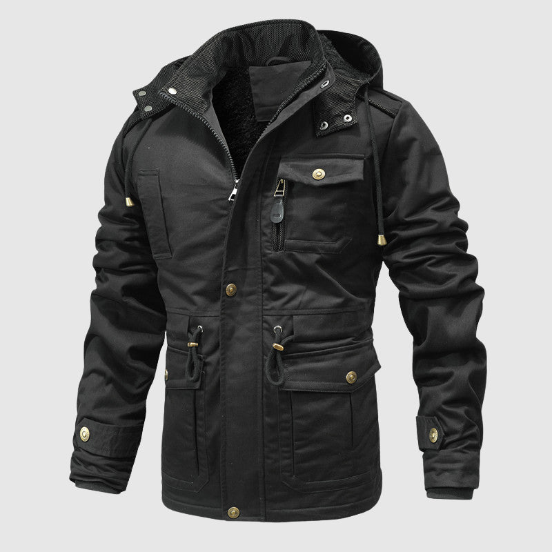 Praktische Outdoor-Jacke aus Baumwolle