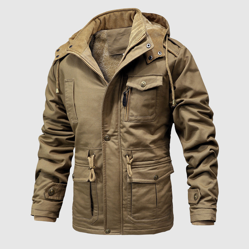 Praktische Outdoor-Jacke aus Baumwolle