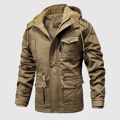 Praktische Outdoor-Jacke aus Baumwolle