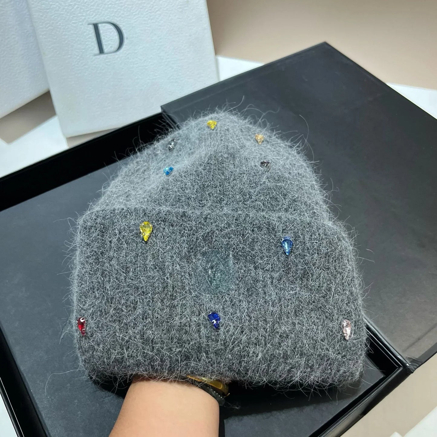 Stylische Strickmütze Damen