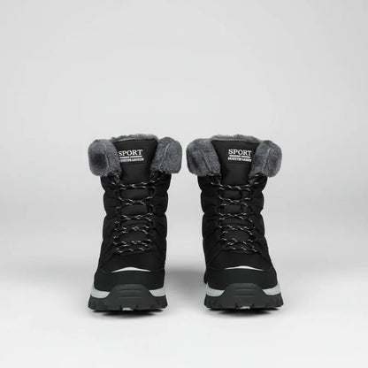 Wasserdichte Winterstiefel Damen Fell-lined Warm