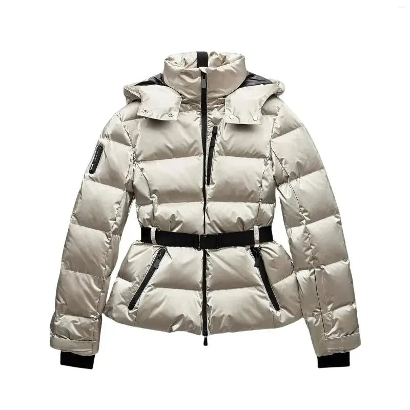 Elegante Steppjacke Damen Mit Gürtel