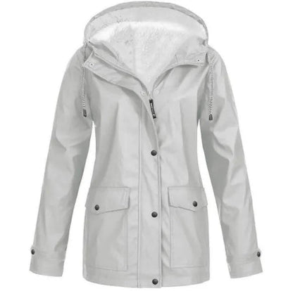 Warme Fleece-Jacke Damen Outdoor Kapuze