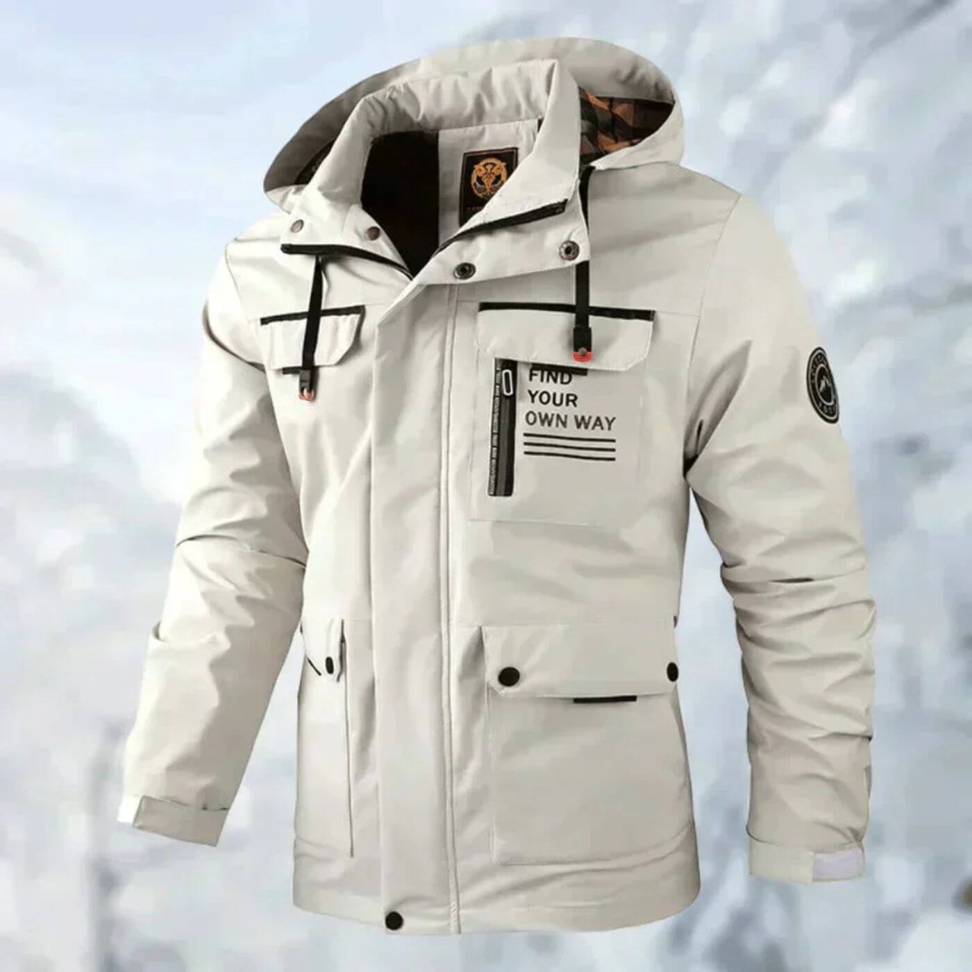 Herren Outdoorjacke Warm Isoliert Winter