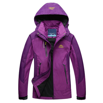Wandersportjacke Damen Waterproof Kapuze