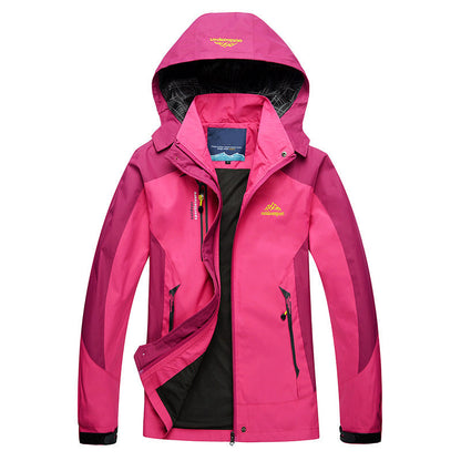 Wandersportjacke Damen Waterproof Kapuze