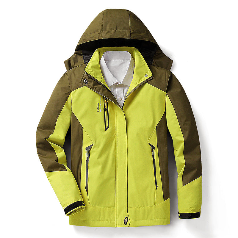 Wandersportjacke Damen Waterproof Kapuze